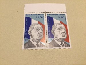 Saint Pierre & Miquelon Charles de Gaulle Mint never hinged stamps  Ref A81