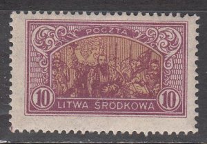 central lithuania   scott no 41 mh