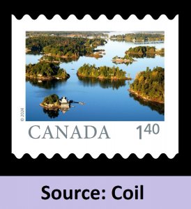 Canada 3434 Far & Wide Thousand Islands $1.40 coil single MNH 2024