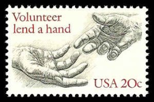 PCBstamps   US #2039 20c Volunteer,MNH, (10)