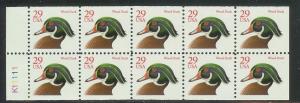 US Booklet Pane #2485a, MNH, CV $6.00