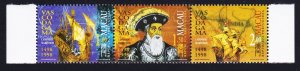 Macao Macau Vasco da Gama 1498 strip of 3v 1998 MNH SC#943-946 SG#1044-1046