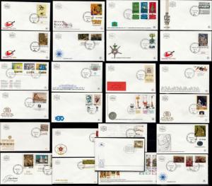 Israel 1975 to 1978 CTO First Day Covers FDC x 25 Items #B769