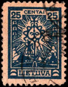 Lithuania #189-193, Complete Set(4), 1923, Used