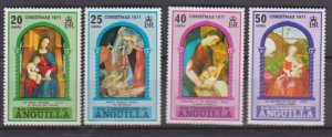 1971 Anguilla Scott 132-135 Christmas MNH