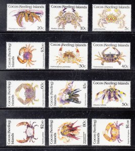 Cocos Islands Scott #249-260 MNH