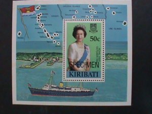 KIRIBATI-1982 -SPECIMENT SHEET-REMEMBER ALWAYS-QUEEN ELIZABETH II MNH-S/S VF