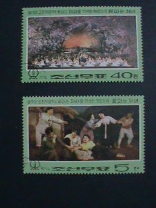 ​KOREA STAMP-1974-SC#1207-8 ANTI-KIM JONG II REVOLUTION ACTIVITIES- CTO STAMPS