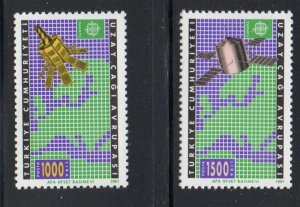 Turkey Sc 2502-03 1991 Europa stamp set mint NH