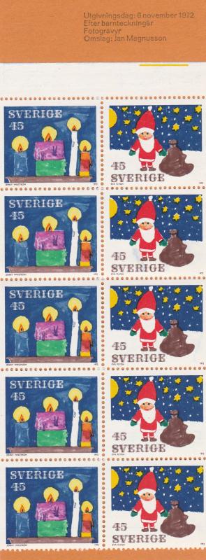 Sweden #952a Complete Booklet  CV $3.50 (A3339)