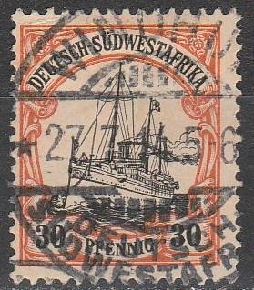 German South West Africa #30 F-VF  Used CV $52.50 (A14592)