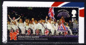 GB 2012 QE2 1st Memories London Paralympic Procession Ex Fdc M/S SG 3406 (  K...