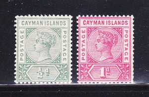 Cayman Islands 1-2 Set MH Queen Victoria