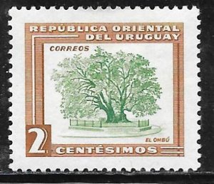 Uruguay 607: 2c Ombu Tree (Phytolacca dioica), MH, VF