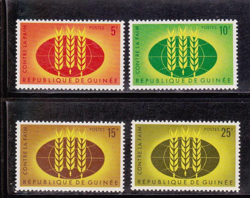 FAO - Freedom From Hunger - Guinea # 275-278, MNH