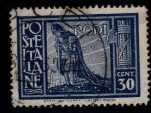 ITALY Offices in Rhodes Scott 59 Used 1932 perf 14 inscribed stamp