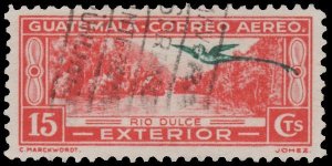 GUATEMALA STAMP 1937. SCOTT # C57. USED. # 5