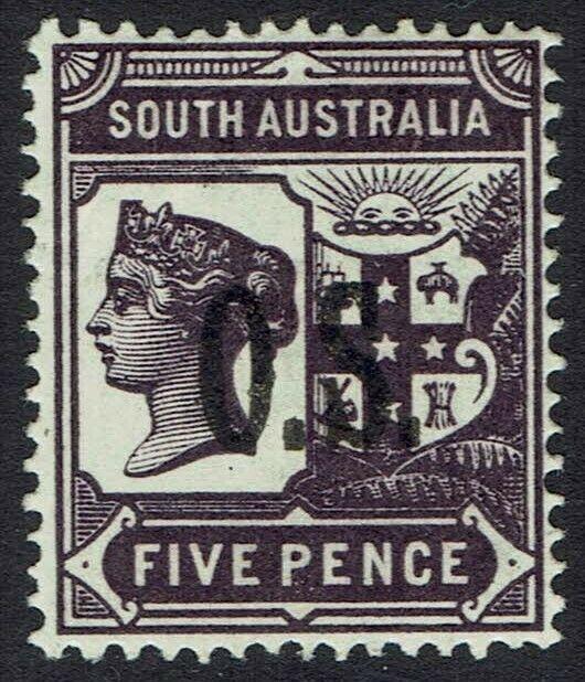 SOUTH AUSTRALIA 1891 QV OS 5D PERF 15 