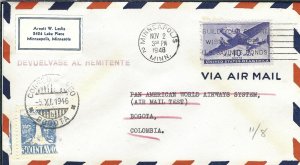 Minneapolis, MN to Bogota, Colombia 1946 Pan-Am Test Flight (47772)