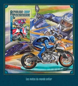 C A R - 2016 - Motorcycles - Perf Souv Sheet - Mint Never Hinged