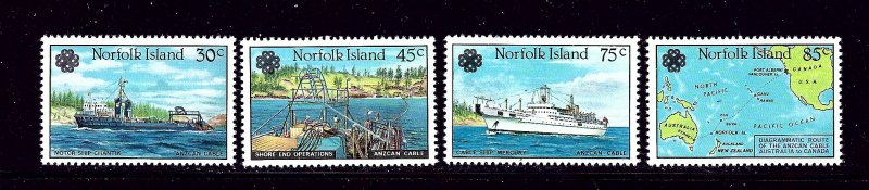 Norfolk Is 319-22 MNH 1983 Anzcan Cable