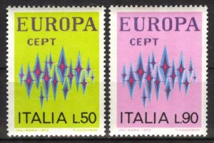 Italy 1972 Europa CEPT set of 2 MNH