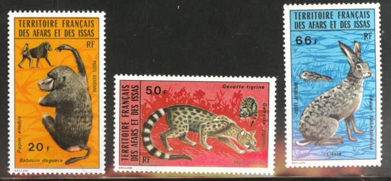 Afars and Issas Scott C94-96 MNH**  stamp set 1973