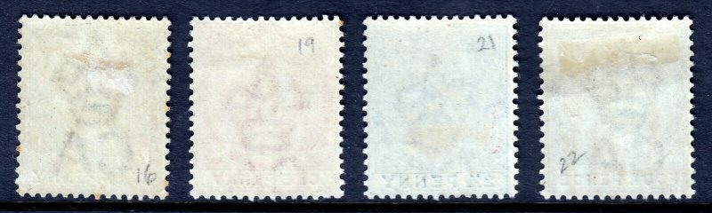 DOMINICA — SCOTT 17//22 (SG 20//24) — 1886-89 QV ISSUE — MH — SCV $15.75