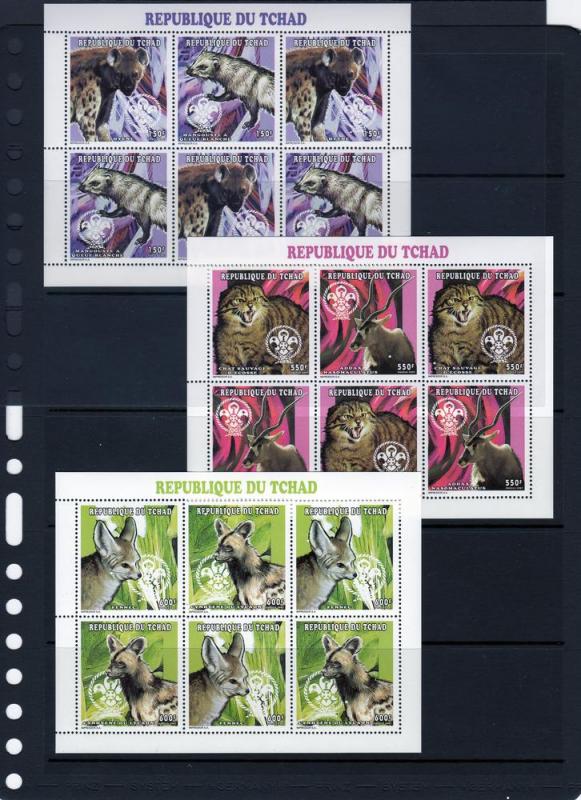 Chad1998 Wild Animals/Scouting Mini-Sheetlets (3x3sets)735/7