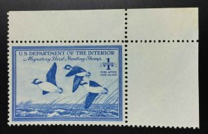 MOMEN: US STAMPS #RW15 DUCK MINT OG NH XF-SUP JUMBO LOT #73078