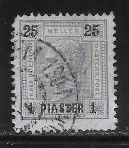 Austrian Offices in the Turkish Empire 34 1pi on 25h Franz Josef Used (z2)