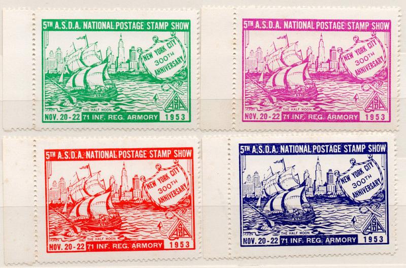 (I.B) US Cinderella ASDA National Postage Stamp Show (New York 1953