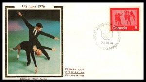 Canada 644-647 Winter Olympics Colorano Set of Four U/A FDC