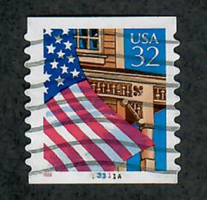 US #2915A Flag over Porch Used PNC Single plate #13311A