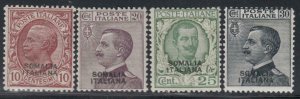 Italy Somalia - Sassone n. 94,95,96,96A cv 240$  MH* (n.94-95 SUPER CENTERED)