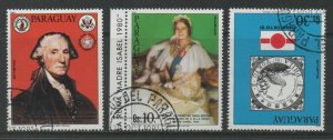 Thematic Stamps Others - PARAGUAY 1981 ANNIVS & EVENTS 3v used