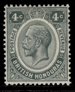 BRITISH HONDURAS GV SG130, 4c grey, M MINT. Cat £22.