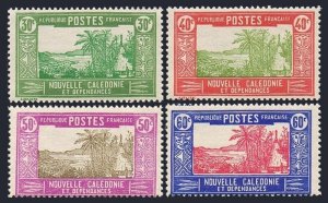 New Caledonia 144,146,148,150, MNH dry gum. Landscape, Chief's House, 1928-1940.