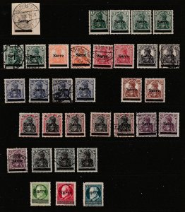 Saar a decent lot of Germany overprinted