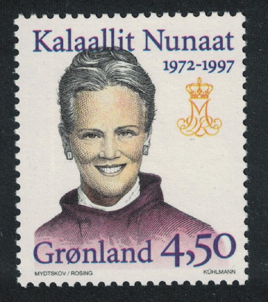 Greenland Queen Margrethe Silver Jubilee Normal Paper 1997 MNH SC314