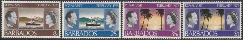 Barbados #416-19 F-VF Mint NH ** Royal Visit