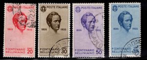 Italy Scott 349-352 Bellini 1935  Composer Used Good start to a Great set CV $40