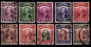 Sarawak 1934-41 Sir Charles Vyner Brooke Def., Part Set [Used]