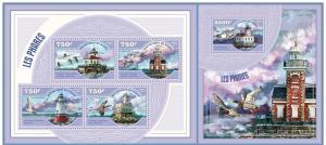 NIGER 2014 2 SHEETS nig14409ab PHARES LIGHTHOUSES FAROS FARI