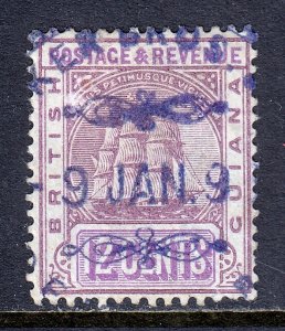 British Guiana - Scott #141 - Used - Fiscal cancel, pencil/rev.