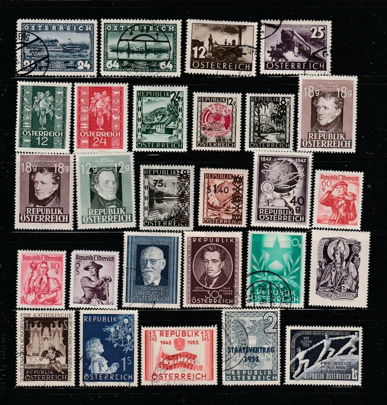Austria Collection A - 3 Scans - All the stamps are in the scans.