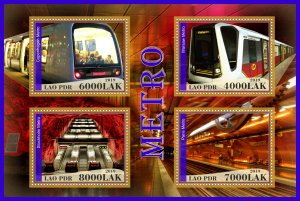 Stamps. Subway, metro 2019 year 1+1 sheets perforated