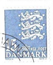 Denmark Postage Stamp - 2004 -  Coat of Arms 15 k blue - SG 1332   # 1684