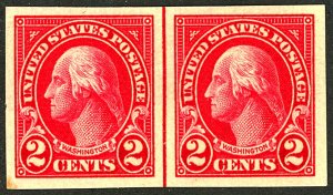 U.S. #577 MINT LINE PAIR OG NH
