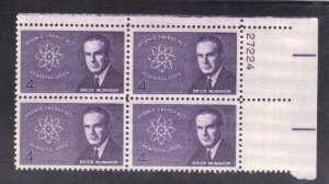 USA SCOTT # 1200 BLOCK OF 4, 4c 1962 BLK #27224